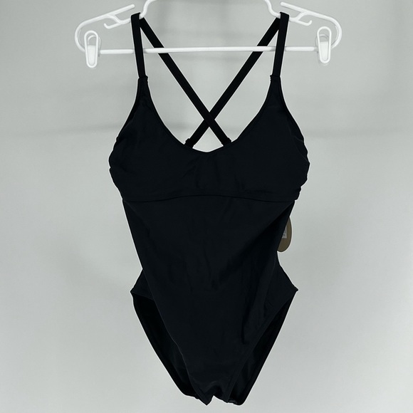 PRANA NWT MARINA ONE PIECE SWIMSUIT D/CUP BLACK 34D SMALL 32D EXTRA SMALL - Picture 2 of 12